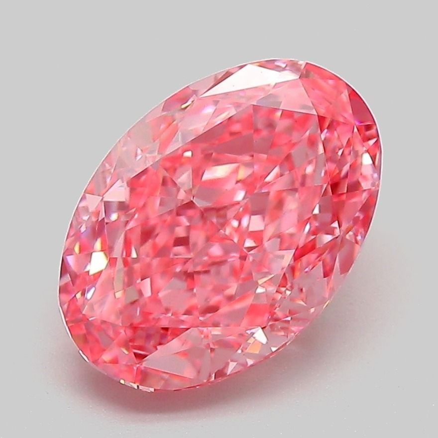 Loose Diamond - OVAL 3.11ct Fancy Vivid Pink VS1: Loose Diamond - OVAL 3.11ct Fancy Vivid Pink VS1 Source: This is a real non-mined Diamond that has been grown in a lab Shape: OVAL Carats: 3.11 Color: Fancy Vivid Pink Certification: IGI Video: