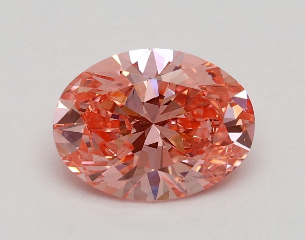 Loose Diamond - OVAL 1.33ct Fancy Vivid Pink SI1: Loose Diamond - OVAL 1.33ct Fancy Vivid Pink SI1 Source: This is a real non-mined Diamond that has been grown in a lab Shape: OVAL Carats: 1.33 Color: Fancy Vivid Pink Certification: IGI Video: