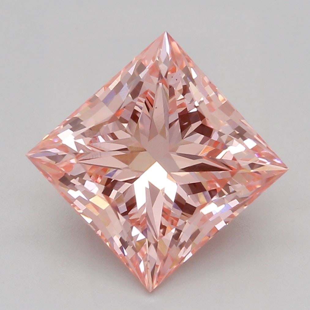 Loose Diamond - PRINCESS 2.01ct Fancy Vivid Pink VS1: Loose Diamond - PRINCESS 2.01ct Fancy Vivid Pink VS1 Source: This is a real non-mined Diamond that has been grown in a lab Shape: PRINCESS Carats: 2.01 Color: Fancy Vivid Pink Certification: IGI Video