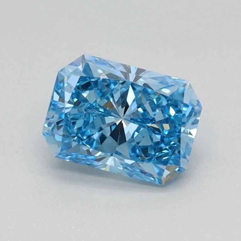 Loose Diamond - RADIANT 0.7ct Fancy Vivid Blue VS1: Loose Diamond - RADIANT 0.7ct Fancy Vivid Blue VS1 Source: This is a real non-mined Diamond that has been grown in a lab Shape: RADIANT Carats: 0.7 Color: Fancy Vivid Blue Certification: IGI Video:
