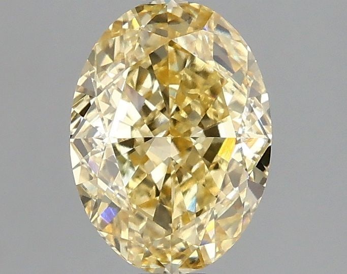 Loose Diamond - OVAL 1.51ct Fancy Intense Yellow VS1: Loose Diamond - OVAL 1.51ct Fancy Intense Yellow VS1 Source: This is a real non-mined Diamond that has been grown in a lab Shape: OVAL Carats: 1.51 Color: Fancy Intense Yellow Certification: IGI Video