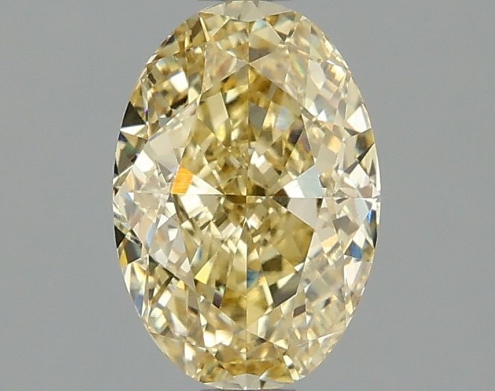 Loose Diamond - OVAL 1.53ct Fancy Intense Yellow VS1: Loose Diamond - OVAL 1.53ct Fancy Intense Yellow VS1 Source: This is a real non-mined Diamond that has been grown in a lab Shape: OVAL Carats: 1.53 Color: Fancy Intense Yellow Certification: IGI Video