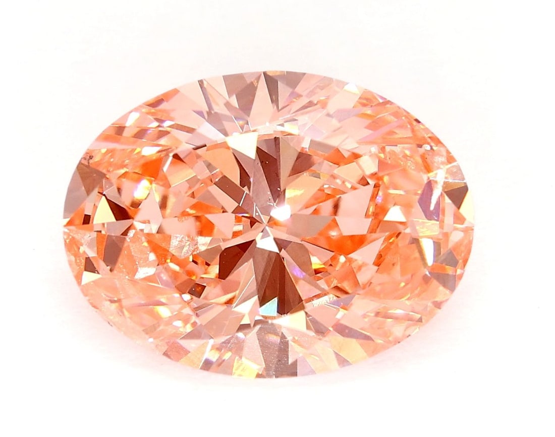 Loose Diamond - OVAL 3.13ct Fancy Vivid Pink SI2: Loose Diamond - OVAL 3.13ct Fancy Vivid Pink SI2 Source: This is a real non-mined Diamond that has been grown in a lab Shape: OVAL Carats: 3.13 Color: Fancy Vivid Pink Certification: IGI Video: