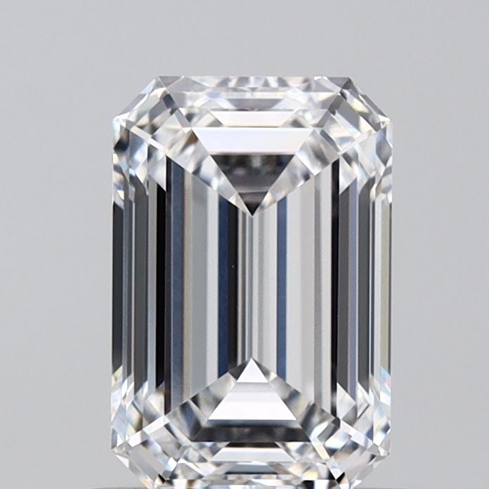 Loose Diamond - EMERALD 1.06ct D VVS1: Loose Diamond - EMERALD 1.06ct D VVS1 Source: This is a real non-mined Diamond that has been grown in a lab Shape: EMERALD Carats: 1.06 Color: D Clarity: VVS1 Certification: IGI Video: