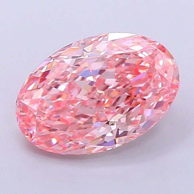Loose Diamond - OVAL 2.28ct Fancy Vivid Pink VS1: Loose Diamond - OVAL 2.28ct Fancy Vivid Pink VS1 Source: This is a real non-mined Diamond that has been grown in a lab Shape: OVAL Carats: 2.28 Color: Fancy Vivid Pink Certification: IGI Video: