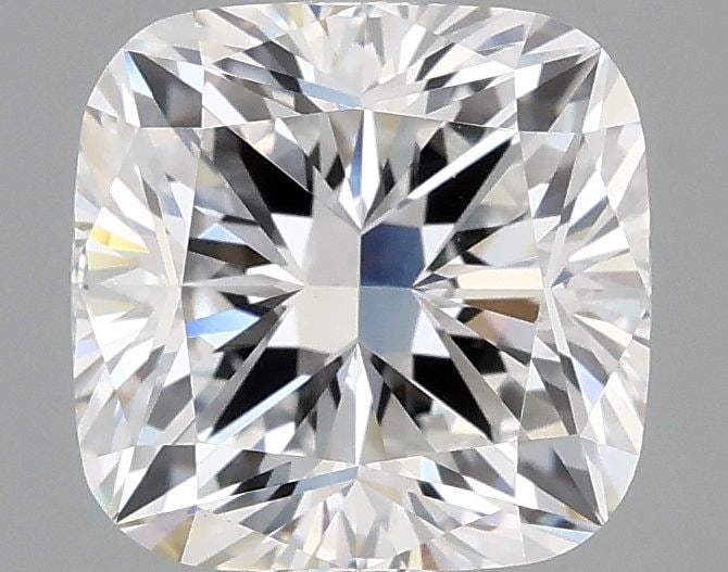 Loose Diamond - CUSHION MODIFIED 2.56ct E VVS2: Loose Diamond - CUSHION MODIFIED 2.56ct E VVS2 Source: This is a real non-mined Diamond that has been grown in a lab Shape: CUSHION MODIFIED Carats: 2.56 Color: E Clarity: VVS2 Certification: IGI Vide