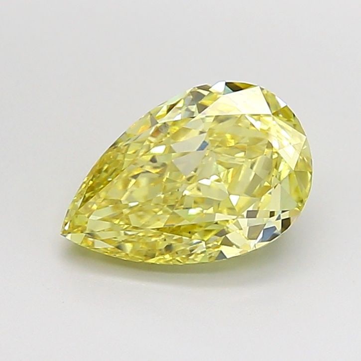 Loose Diamond - PEAR 2.3ct Fancy Intense Yellow VS1: Loose Diamond - PEAR 2.3ct Fancy Intense Yellow VS1 Source: This is a real non-mined Diamond that has been grown in a lab Shape: PEAR Carats: 2.3 Color: Fancy Intense Yellow Certification: IGI Video: