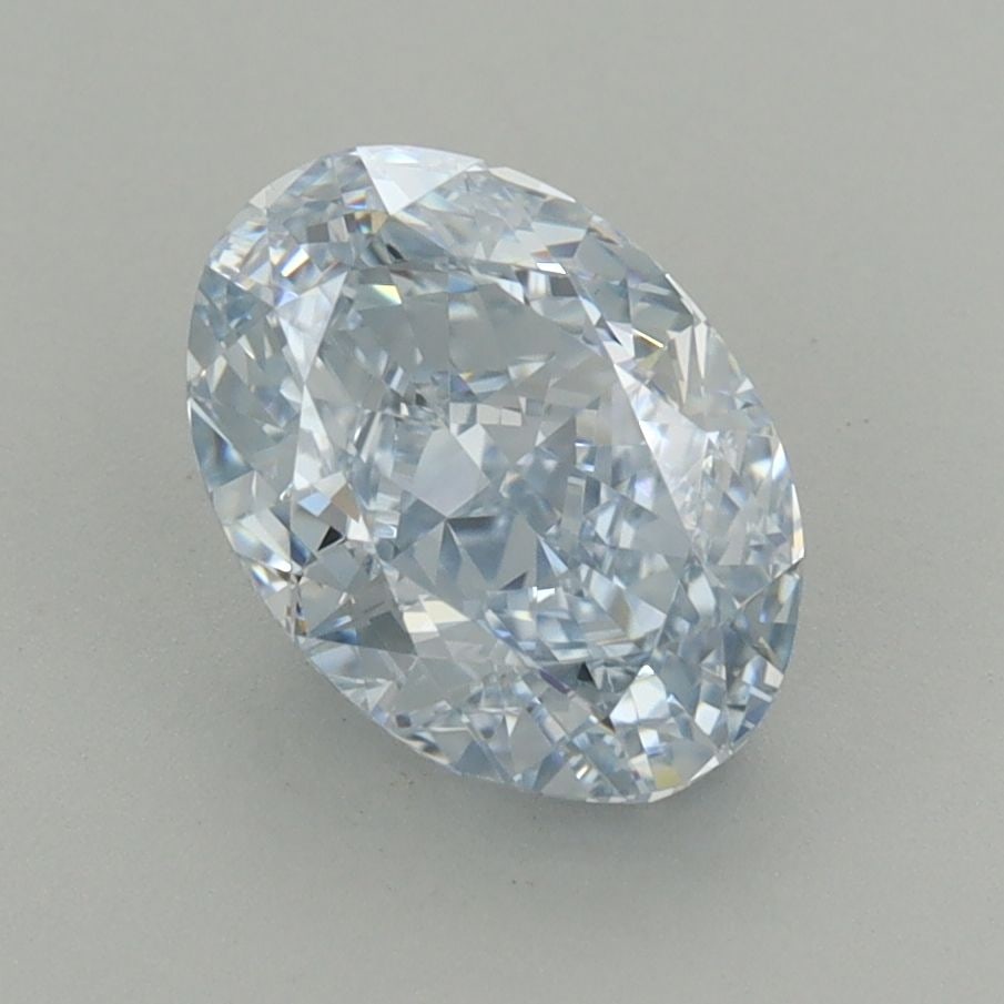 Loose Diamond - OVAL 2.03ct Fancy Light Blue VVS2: Loose Diamond - OVAL 2.03ct Fancy Light Blue VVS2 Source: This is a real non-mined Diamond that has been grown in a lab Shape: OVAL Carats: 2.03 Color: Fancy Light Blue Certification: IGI Video:
