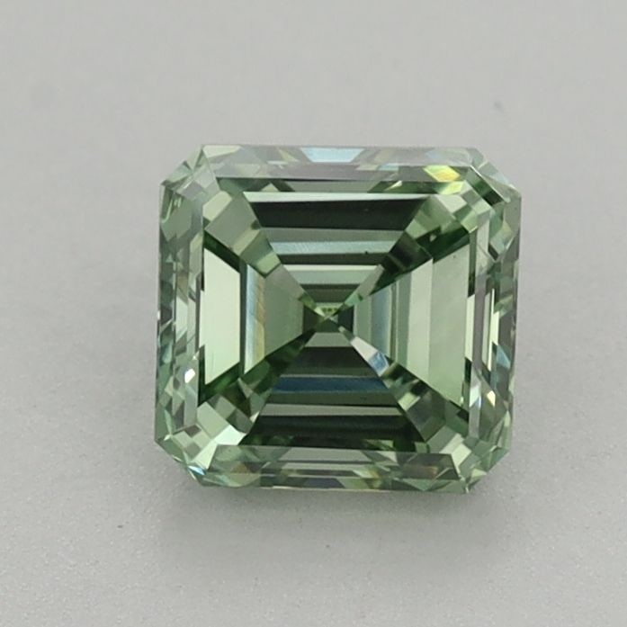Loose Diamond - SQUARE EMERALD 0.96ct Fancy Vivid Green VS1: Loose Diamond - SQUARE EMERALD 0.96ct Fancy Vivid Green VS1 Source: This is a real non-mined Diamond that has been grown in a lab Shape: SQUARE EMERALD Carats: 0.96 Color: Fancy Vivid Green Certificat
