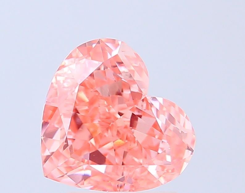 Loose Diamond - HEART 3.12ct Fancy Vivid Pink VS1: Loose Diamond - HEART 3.12ct Fancy Vivid Pink VS1 Source: This is a real non-mined Diamond that has been grown in a lab Shape: HEART Carats: 3.12 Color: Fancy Vivid Pink Certification: IGI Video: