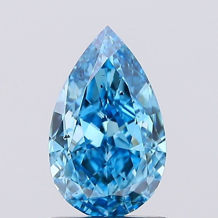 Loose Diamond - PEAR 1.09ct Fancy Vivid Blue SI1: Loose Diamond - PEAR 1.09ct Fancy Vivid Blue SI1 Source: This is a real non-mined Diamond that has been grown in a lab Shape: PEAR Carats: 1.09 Color: Fancy Vivid Blue Certification: IGI Video:
