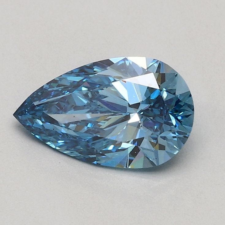 Loose Diamond - PEAR 0.55ct Fancy Vivid Blue VS2: Loose Diamond - PEAR 0.55ct Fancy Vivid Blue VS2 Source: This is a real non-mined Diamond that has been grown in a lab Shape: PEAR Carats: 0.55 Color: Fancy Vivid Blue Certification: IGI Video: