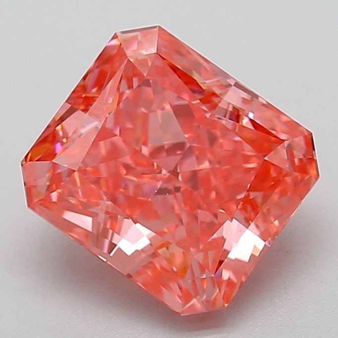 Loose Diamond - RADIANT 3.21ct Fancy Vivid Pink VVS2: Loose Diamond - RADIANT 3.21ct Fancy Vivid Pink VVS2 Source: This is a real non-mined Diamond that has been grown in a lab Shape: RADIANT Carats: 3.21 Color: Fancy Vivid Pink Certification: IGI Video: