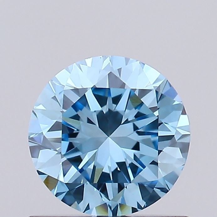 Loose Diamond - ROUND 0.59ct Fancy Vivid Blue VS1: Loose Diamond - ROUND 0.59ct Fancy Vivid Blue VS1 Source: This is a real non-mined Diamond that has been grown in a lab Shape: ROUND Carats: 0.59 Color: Fancy Vivid Blue Certification: IGI Video: