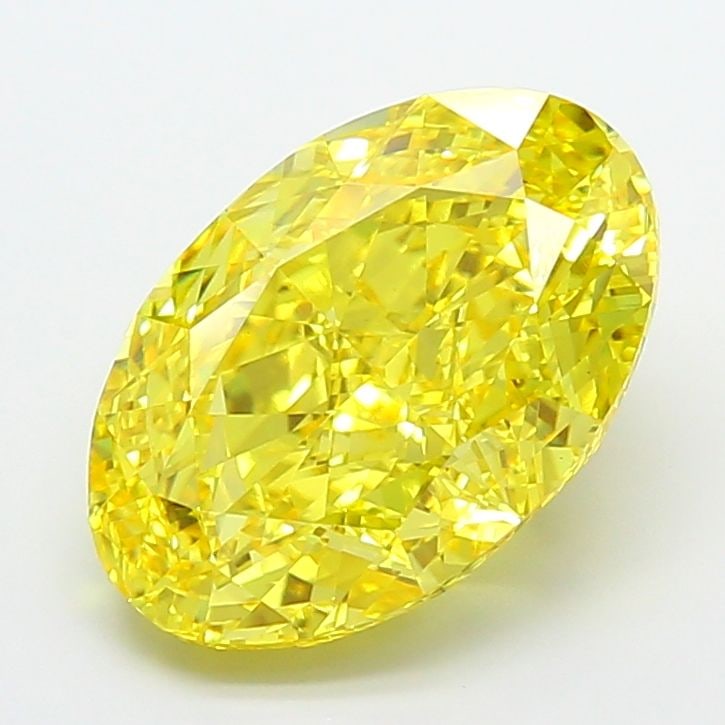Loose Diamond - OVAL 8.0ct Fancy Vivid Yellow VS1: Loose Diamond - OVAL 8.0ct Fancy Vivid Yellow VS1 Source: This is a real non-mined Diamond that has been grown in a lab Shape: OVAL Carats: 8.0 Color: Fancy Vivid Yellow Certification: IGI Video:
