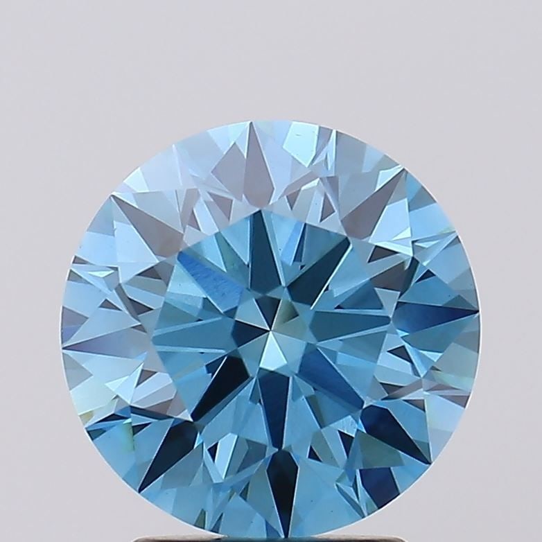 Ideal Loose Diamond - ROUND 2.73ct Fancy Vivid Blue VS1 (1 of 1)