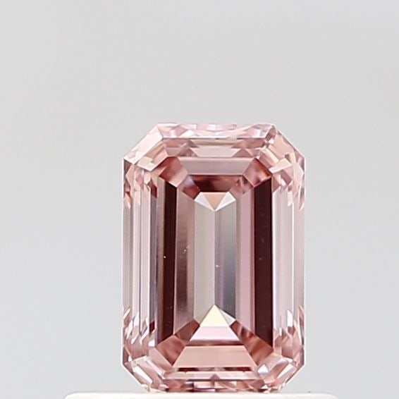Loose Diamond - EMERALD 0.59ct Fancy Intense Brownish Pink VVS2: Loose Diamond - EMERALD 0.59ct Fancy Intense Brownish Pink VVS2 Source: This is a real non-mined Diamond that has been grown in a lab Shape: EMERALD Carats: 0.59 Color: Fancy Intense Brownish Pink Cer