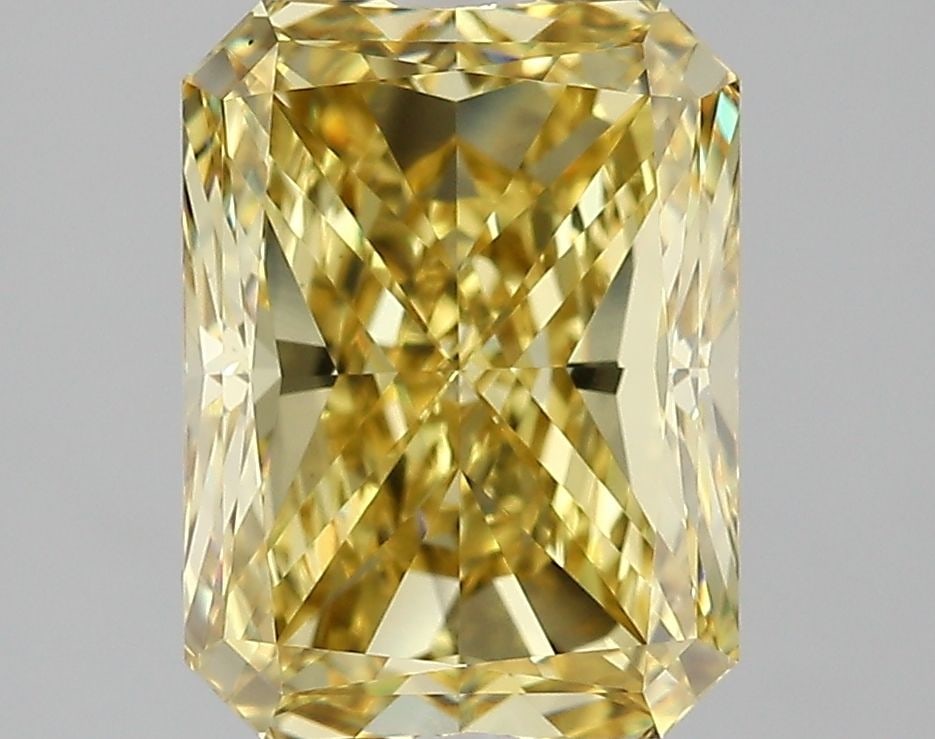 Loose Diamond - RADIANT 4.01ct Fancy Vivid Yellow VS1: Loose Diamond - RADIANT 4.01ct Fancy Vivid Yellow VS1 Source: This is a real non-mined Diamond that has been grown in a lab Shape: RADIANT Carats: 4.01 Color: Fancy Vivid Yellow Certification: IGI