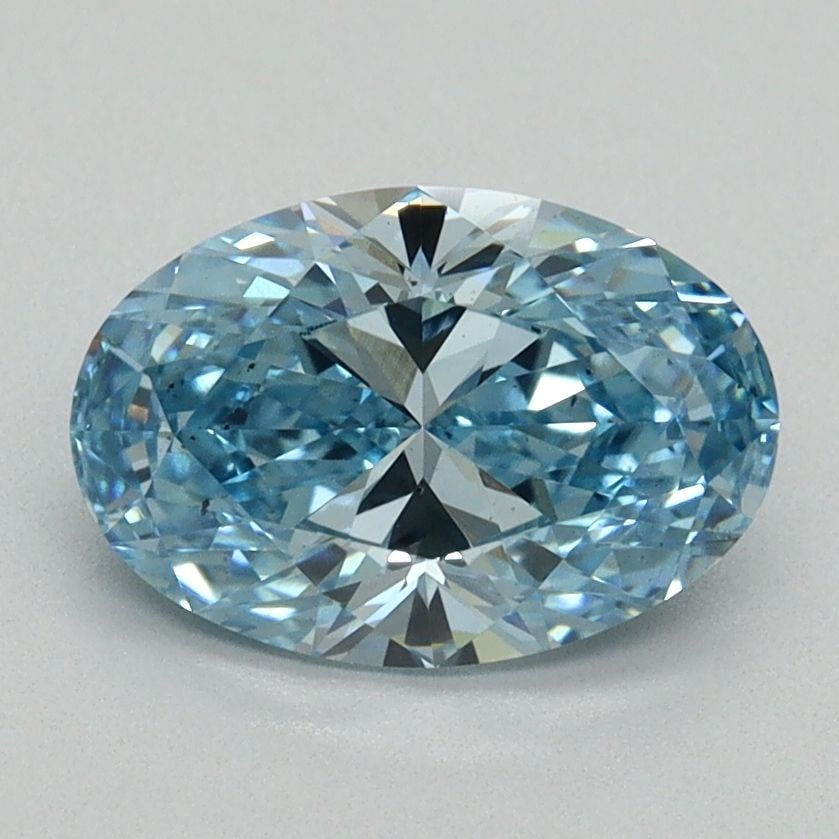 Loose Diamond - OVAL 1.53ct Fancy Vivid Blue VS2: Loose Diamond - OVAL 1.53ct Fancy Vivid Blue VS2 Source: This is a real non-mined Diamond that has been grown in a lab Shape: OVAL Carats: 1.53 Color: Fancy Vivid Blue Certification: IGI Video: Video