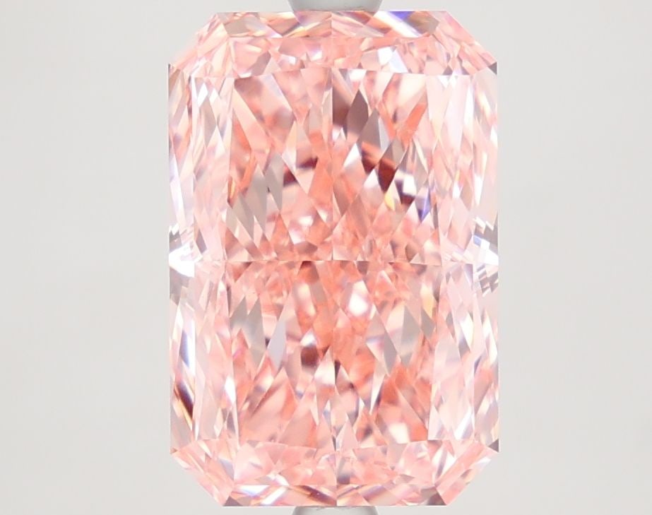 Loose Diamond - RADIANT 3.57ct Fancy Vivid Pink VS1: Loose Diamond - RADIANT 3.57ct Fancy Vivid Pink VS1 Source: This is a real non-mined Diamond that has been grown in a lab Shape: RADIANT Carats: 3.57 Color: Fancy Vivid Pink Certification: IGI Video: