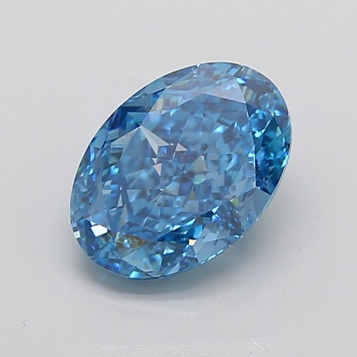 Loose Diamond - OVAL 4.49ct Fancy Vivid Blue VS1: Loose Diamond - OVAL 4.49ct Fancy Vivid Blue VS1 Source: This is a real non-mined Diamond that has been grown in a lab Shape: OVAL Carats: 4.49 Color: Fancy Vivid Blue Certification: IGI Video: