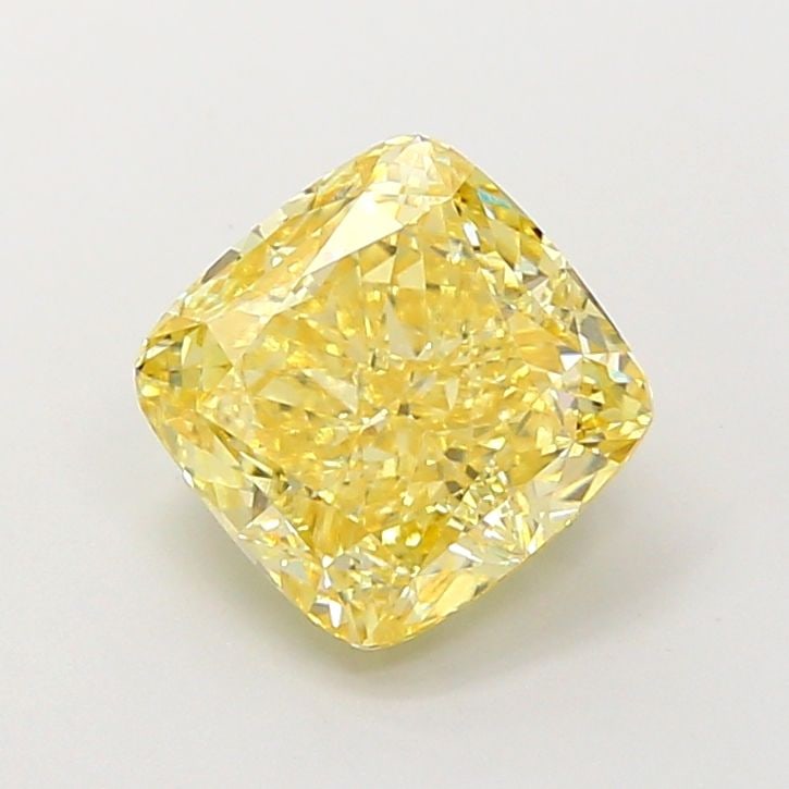 Loose Diamond - CUSHION MODIFIED 2.57ct Fancy Intense Yellow VVS1: Loose Diamond - CUSHION MODIFIED 2.57ct Fancy Intense Yellow VVS1 Source: This is a real non-mined Diamond that has been grown in a lab Shape: CUSHION MODIFIED Carats: 2.57 Color: Fancy Intense Yellow