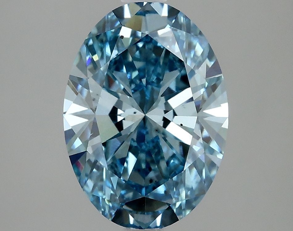 Loose Diamond - OVAL 2.58ct Fancy Vivid Blue VS2: Loose Diamond - OVAL 2.58ct Fancy Vivid Blue VS2 Source: This is a real non-mined Diamond that has been grown in a lab Shape: OVAL Carats: 2.58 Color: Fancy Vivid Blue Certification: IGI Video: