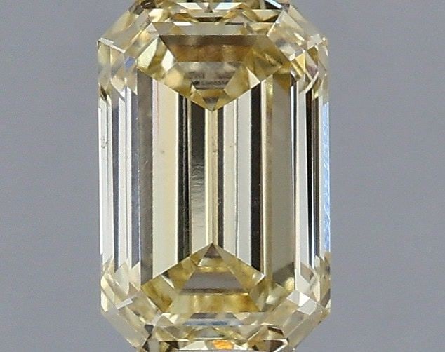 Loose Diamond - EMERALD 1.01ct Fancy Light Yellow VS1: Loose Diamond - EMERALD 1.01ct Fancy Light Yellow VS1 Source: This is a real non-mined Diamond that has been grown in a lab Shape: EMERALD Carats: 1.01 Color: Fancy Light Yellow Certification: IGI