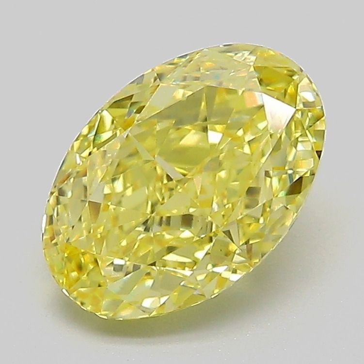 Loose Diamond - OVAL 2.03ct Fancy Vivid Yellow VS1: Loose Diamond - OVAL 2.03ct Fancy Vivid Yellow VS1 Source: This is a real non-mined Diamond that has been grown in a lab Shape: OVAL Carats: 2.03 Color: Fancy Vivid Yellow Certification: IGI Video: