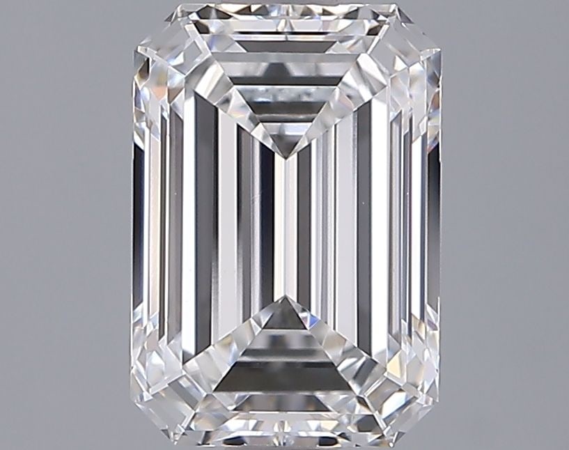 Loose Diamond - EMERALD 2.01ct E VVS1: Loose Diamond - EMERALD 2.01ct E VVS1 Source: This is a real non-mined Diamond that has been grown in a lab Shape: EMERALD Carats: 2.01 Color: E Clarity: VVS1 Certification: IGI Video: