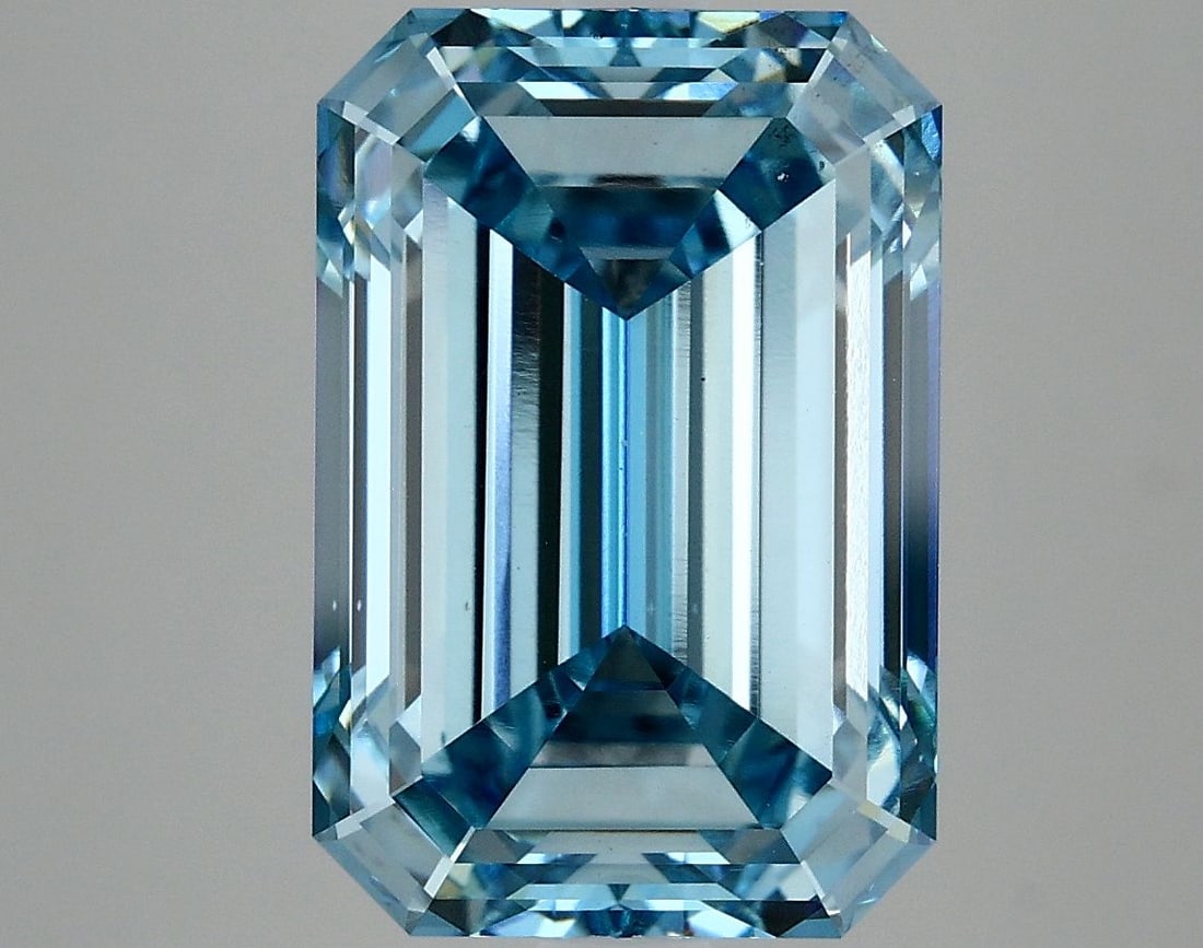 Loose Diamond - EMERALD 6.78ct Fancy Vivid Blue VS2 (1 of 1)