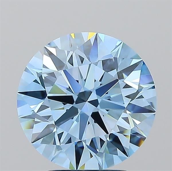Ideal Loose Diamond - ROUND 3.07ct Fancy Vivid Blue VVS2: Ideal Loose Diamond - ROUND 3.07ct Fancy Vivid Blue VVS2 Source: This is a real non-mined Diamond that has been grown in a lab Shape: ROUND Carats: 3.07 Color: Fancy Vivid Blue Certification: IGI Vide
