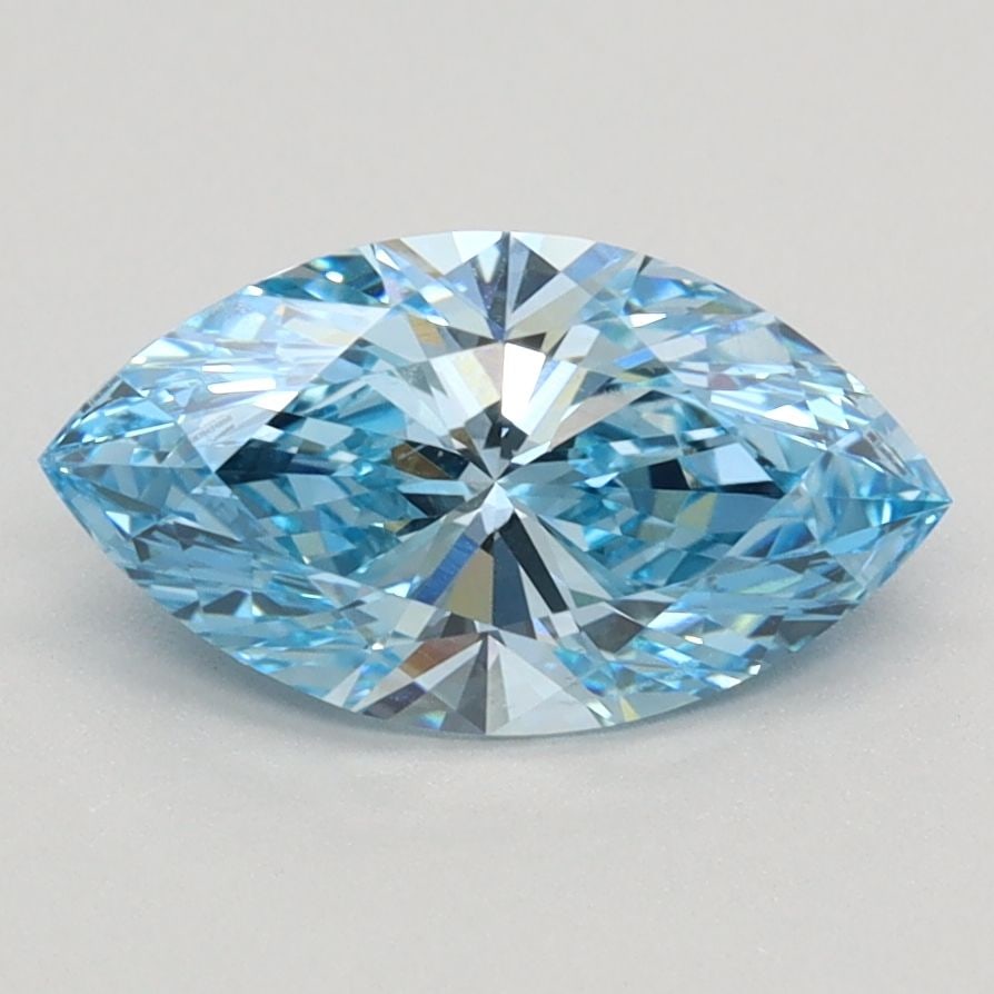 Loose Diamond - MARQUISE 1.23ct Fancy Vivid Blue VS1: Loose Diamond - MARQUISE 1.23ct Fancy Vivid Blue VS1 Source: This is a real non-mined Diamond that has been grown in a lab Shape: MARQUISE Carats: 1.23 Color: Fancy Vivid Blue Certification: IGI Video