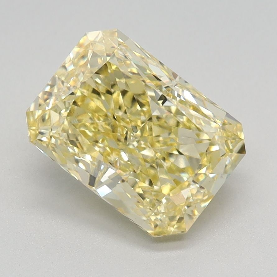 Loose Diamond - RADIANT 1.7ct Fancy Intense Yellow VS1: Loose Diamond - RADIANT 1.7ct Fancy Intense Yellow VS1 Source: This is a real non-mined Diamond that has been grown in a lab Shape: RADIANT Carats: 1.7 Color: Fancy Intense Yellow Certification: IGI V
