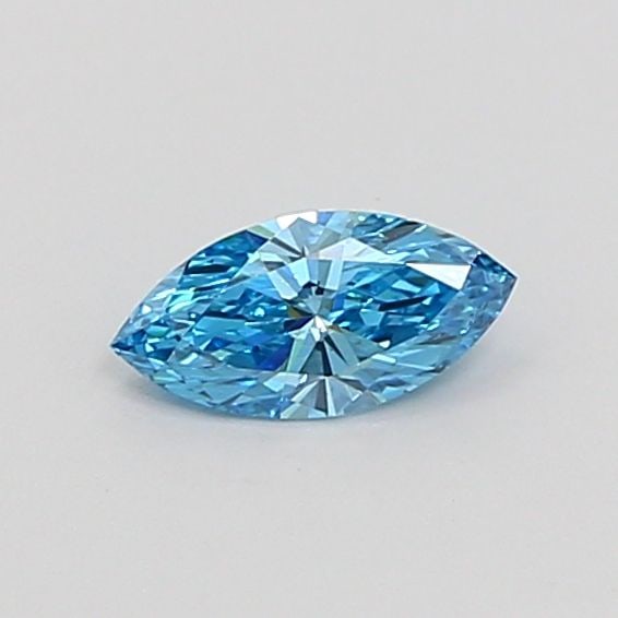Loose Diamond - MARQUISE 0.3ct Fancy Vivid Blue VVS2: Loose Diamond - MARQUISE 0.3ct Fancy Vivid Blue VVS2 Source: This is a real non-mined Diamond that has been grown in a lab Shape: MARQUISE Carats: 0.3 Color: Fancy Vivid Blue Certification: IGI Video: