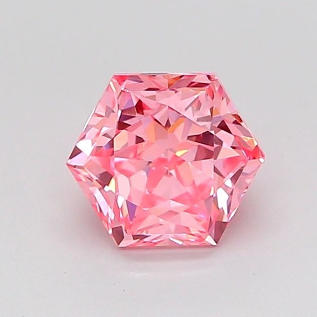 Loose Diamond - HEXAGONAL 1.01ct Fancy Vivid Pink VVS2: Loose Diamond - HEXAGONAL 1.01ct Fancy Vivid Pink VVS2 Source: This is a real non-mined Diamond that has been grown in a lab Shape: HEXAGONAL Carats: 1.01 Color: Fancy Vivid Pink Certification: IGI Vi