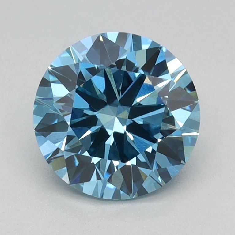 Loose Diamond - ROUND 1.21ct Fancy Vivid Blue VS1: Loose Diamond - ROUND 1.21ct Fancy Vivid Blue VS1 Source: This is a real non-mined Diamond that has been grown in a lab Shape: ROUND Carats: 1.21 Color: Fancy Vivid Blue Certification: IGI Video: