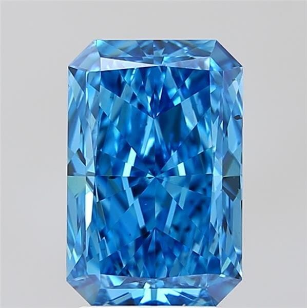 Loose Diamond - RADIANT 3.0ct Fancy Vivid Blue VS2: Loose Diamond - RADIANT 3.0ct Fancy Vivid Blue VS2 Source: This is a real non-mined Diamond that has been grown in a lab Shape: RADIANT Carats: 3.0 Color: Fancy Vivid Blue Certification: IGI Video: