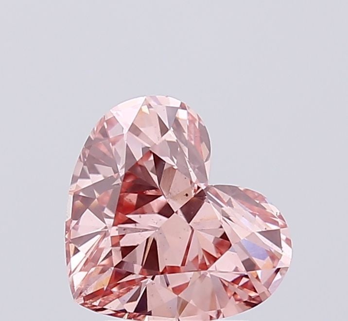 Loose Diamond - HEART 2.04ct Fancy Intense Pink VS2: Loose Diamond - HEART 2.04ct Fancy Intense Pink VS2 Source: This is a real non-mined Diamond that has been grown in a lab Shape: HEART Carats: 2.04 Color: Fancy Intense Pink Certification: IGI Video:
