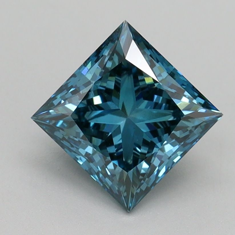 Loose Diamond - PRINCESS 1.6ct Fancy Vivid Blue VS1 (1 of 1)