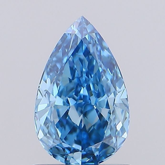 Loose Diamond - PEAR 1.0ct Fancy Vivid Blue VS1: Loose Diamond - PEAR 1.0ct Fancy Vivid Blue VS1 Source: This is a real non-mined Diamond that has been grown in a lab Shape: PEAR Carats: 1.0 Color: Fancy Vivid Blue Certification: IGI Video: