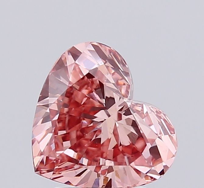 Loose Diamond - HEART 2.31ct Fancy Intense Pink VS2: Loose Diamond - HEART 2.31ct Fancy Intense Pink VS2 Source: This is a real non-mined Diamond that has been grown in a lab Shape: HEART Carats: 2.31 Color: Fancy Intense Pink Certification: IGI Video: