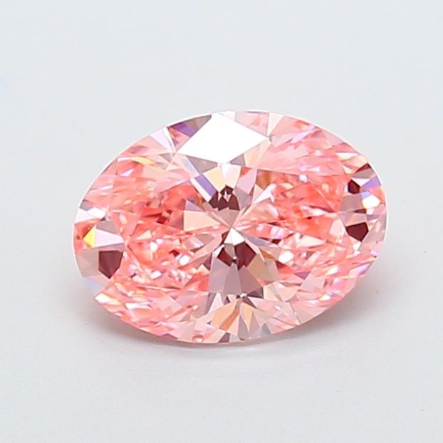Loose Diamond - OVAL 1.35ct Fancy Vivid Pink VVS2: Loose Diamond - OVAL 1.35ct Fancy Vivid Pink VVS2 Source: This is a real non-mined Diamond that has been grown in a lab Shape: OVAL Carats: 1.35 Color: Fancy Vivid Pink Certification: IGI Video: