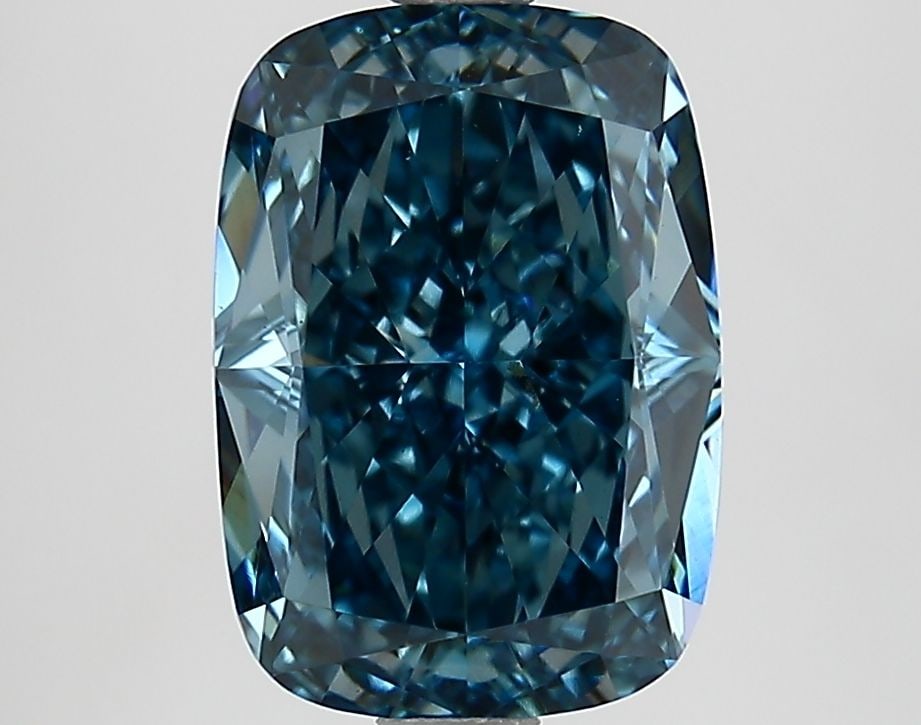Loose Diamond - CUSHION MODIFIED 3.2ct Fancy Vivid Blue VS1: Loose Diamond - CUSHION MODIFIED 3.2ct Fancy Vivid Blue VS1 Source: This is a real non-mined Diamond that has been grown in a lab Shape: CUSHION MODIFIED Carats: 3.2 Color: Fancy Vivid Blue Certificat