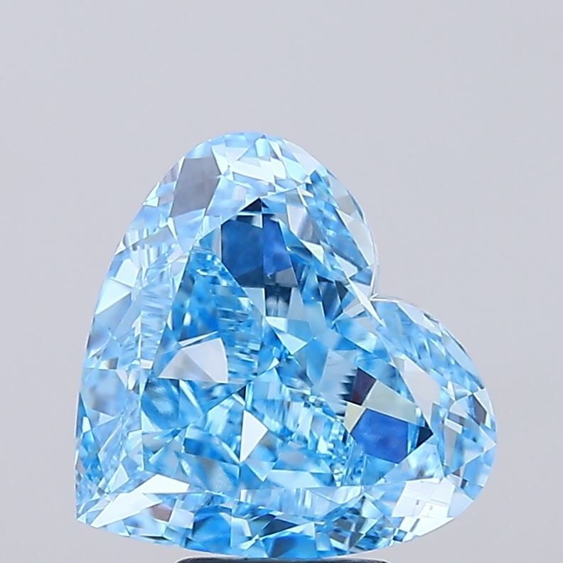 Loose Diamond - HEART 7.01ct Fancy Vivid Blue VS1: Loose Diamond - HEART 7.01ct Fancy Vivid Blue VS1 Source: This is a real non-mined Diamond that has been grown in a lab Shape: HEART Carats: 7.01 Color: Fancy Vivid Blue Certification: IGI Video: