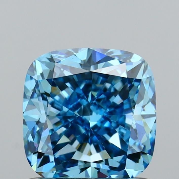 Loose Diamond - CUSHION MODIFIED 1.05ct Fancy Vivid Blue VS1: Loose Diamond - CUSHION MODIFIED 1.05ct Fancy Vivid Blue VS1 Source: This is a real non-mined Diamond that has been grown in a lab Shape: CUSHION MODIFIED Carats: 1.05 Color: Fancy Vivid Blue Certific