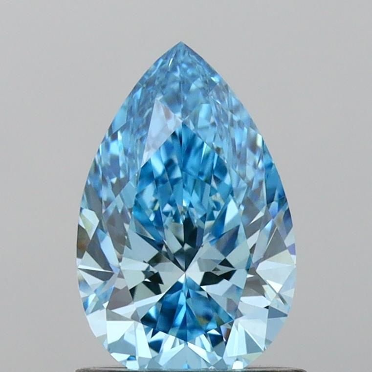 Loose Diamond - PEAR 1.06ct Fancy Vivid Blue VVS2: Loose Diamond - PEAR 1.06ct Fancy Vivid Blue VVS2 Source: This is a real non-mined Diamond that has been grown in a lab Shape: PEAR Carats: 1.06 Color: Fancy Vivid Blue Certification: IGI Video: