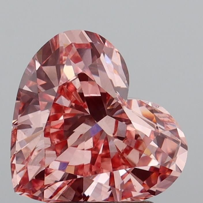 Loose Diamond - HEART 3.15ct Fancy Intense Pink VS1: Loose Diamond - HEART 3.15ct Fancy Intense Pink VS1 Source: This is a real non-mined Diamond that has been grown in a lab Shape: HEART Carats: 3.15 Color: Fancy Intense Pink Certification: IGI Video:
