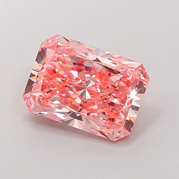 Loose Diamond - RADIANT 3.03ct Fancy Vivid Pink VS1: Loose Diamond - RADIANT 3.03ct Fancy Vivid Pink VS1 Source: This is a real non-mined Diamond that has been grown in a lab Shape: RADIANT Carats: 3.03 Color: Fancy Vivid Pink Certification: IGI Video: