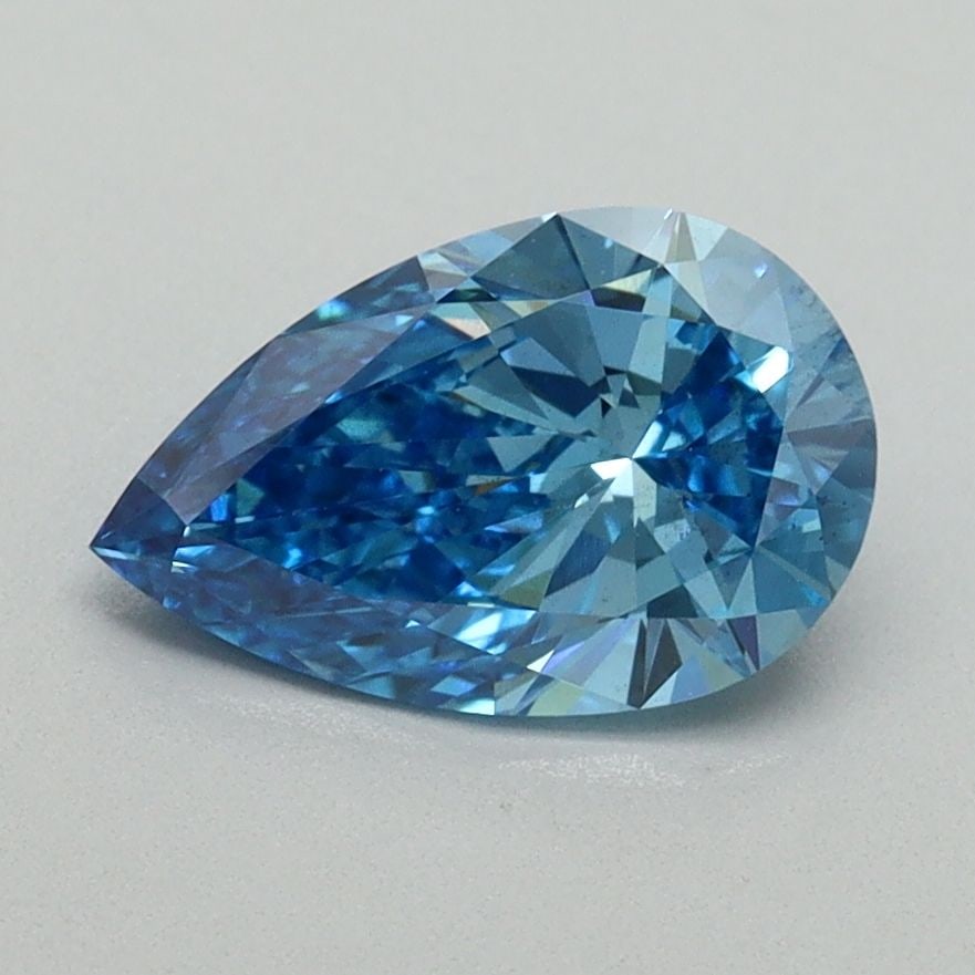 Loose Diamond - PEAR 1.19ct Fancy Vivid Blue VS2: Loose Diamond - PEAR 1.19ct Fancy Vivid Blue VS2 Source: This is a real non-mined Diamond that has been grown in a lab Shape: PEAR Carats: 1.19 Color: Fancy Vivid Blue Certification: IGI Video:
